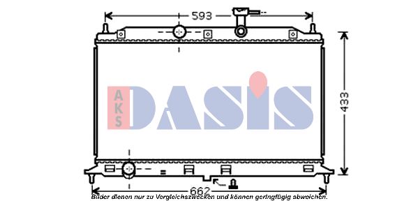 AKS DASIS Jäähdytin,moottorin jäähdytys 510074N